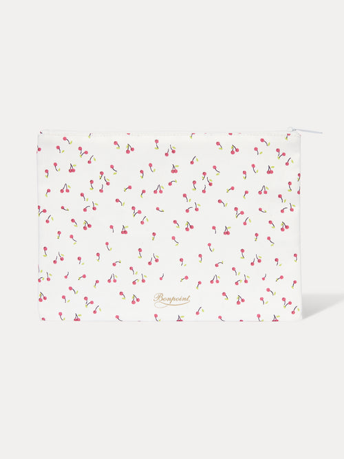 Pochette plate cerises