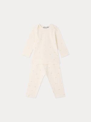 Zweiteiliges Baby-Schlafanzug-Set Gold