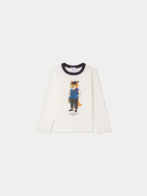 Bonpoint x Maison Kitsuné t-shirt Tadda imprimé renard en coton biologique