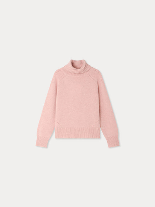 Pull Jelisea à col roulé en laine et cachemire