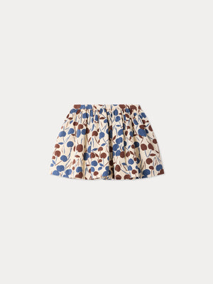 Jupe Suzon en velours imprimé en coton biologique