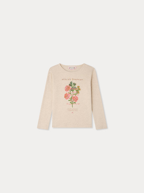 T‑shirt Tidjiane imprimé fleurs en coton biologique