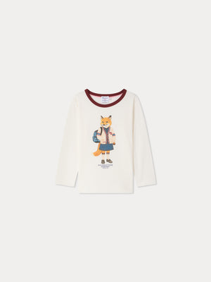 Bonpoint x Maison Kitsuné camiseta Magali estampado de zorro