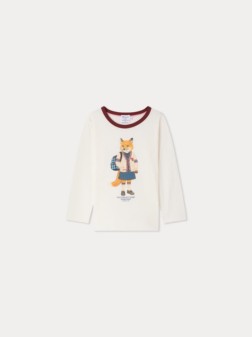 Bonpoint x Maison Kitsuné t-shirt Magali imprimé renard