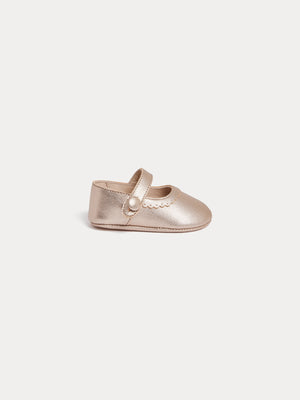 Babies Miray en cuir mordoré