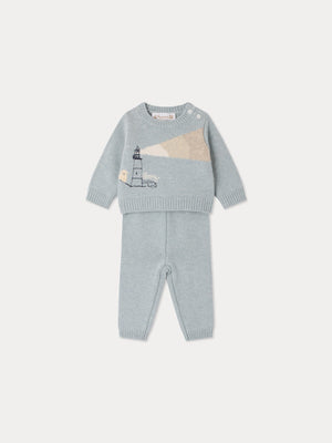 Ensemble Leandre motif phare en laine