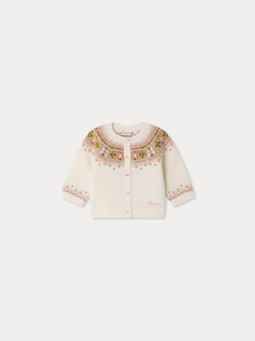 Maylia Baby-Strickjacke mit Jacquardmuster