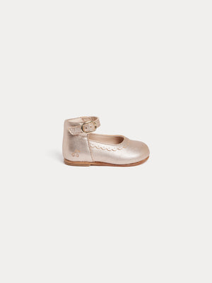 Chaussures premiers pas Monika à bride réglable en cuir