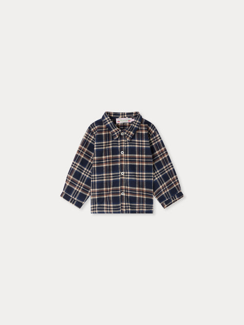 Chemise bébé Nathan à carreaux en coton biologique