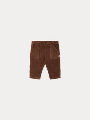 Pantalon bébé Thursday réglisse en coton biologique