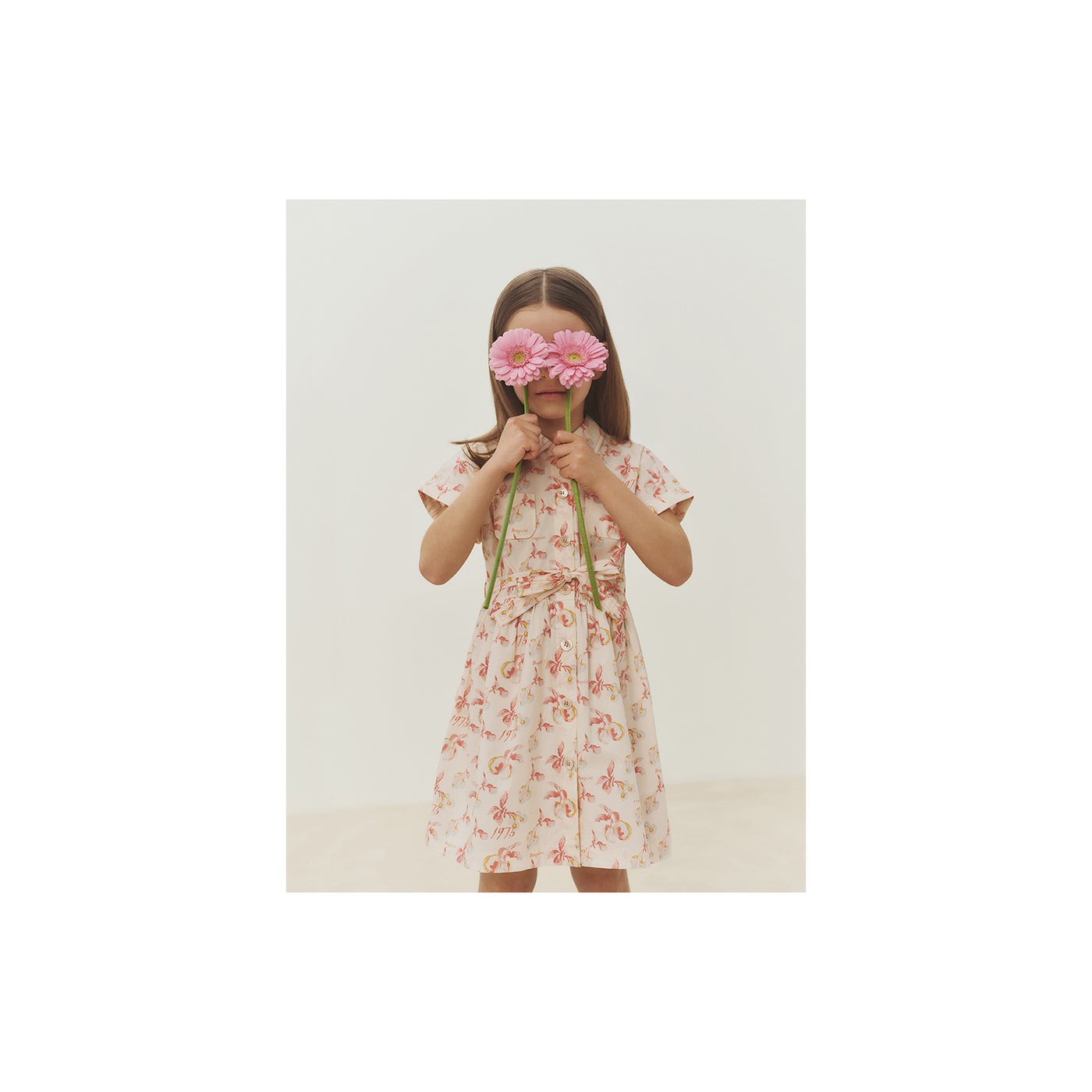 Robe Gisèle imprimée cerises en coton biologique