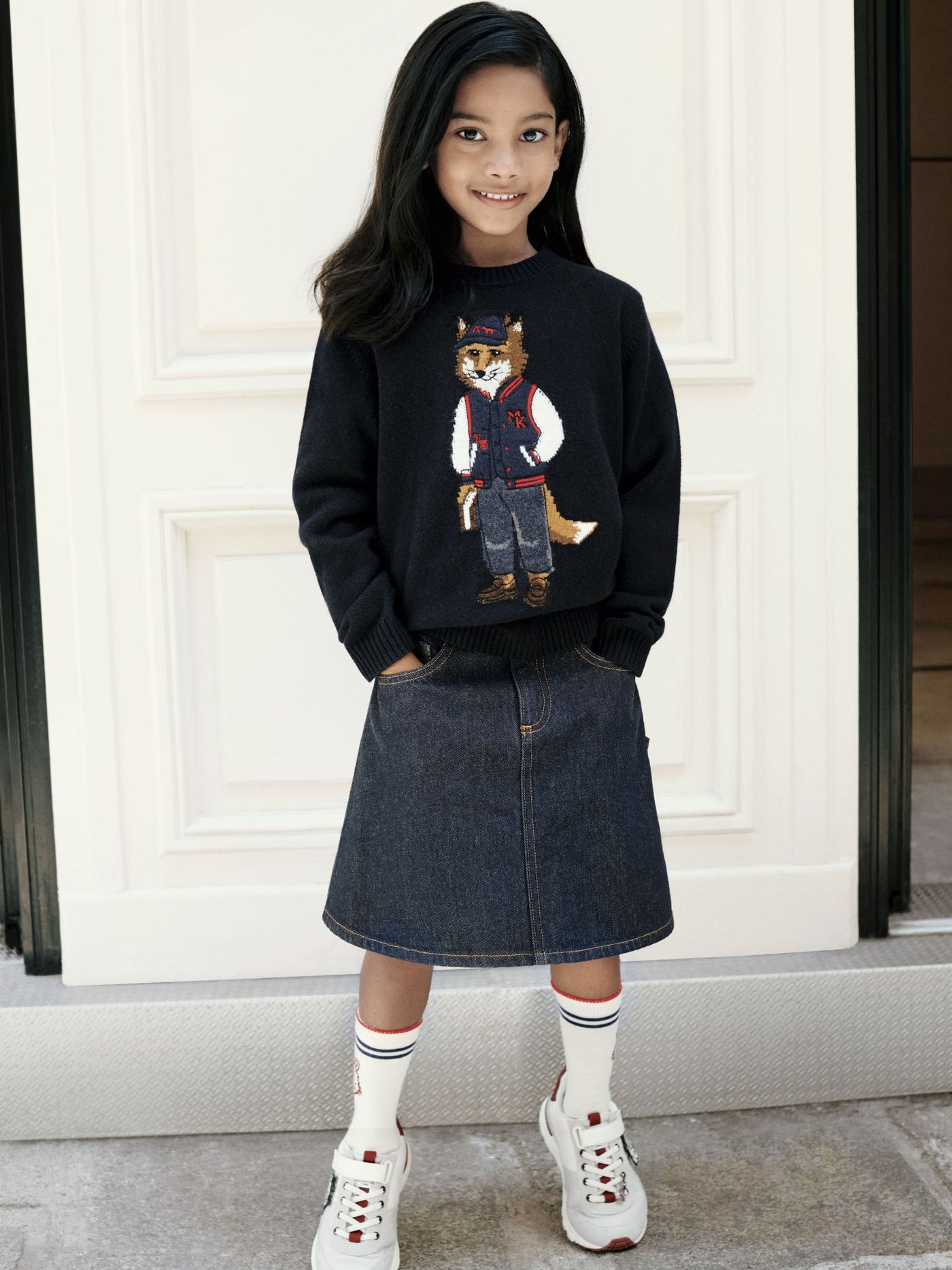 Look Bambina Inverno 2026 - Bonpoint x Maison Kitsuné