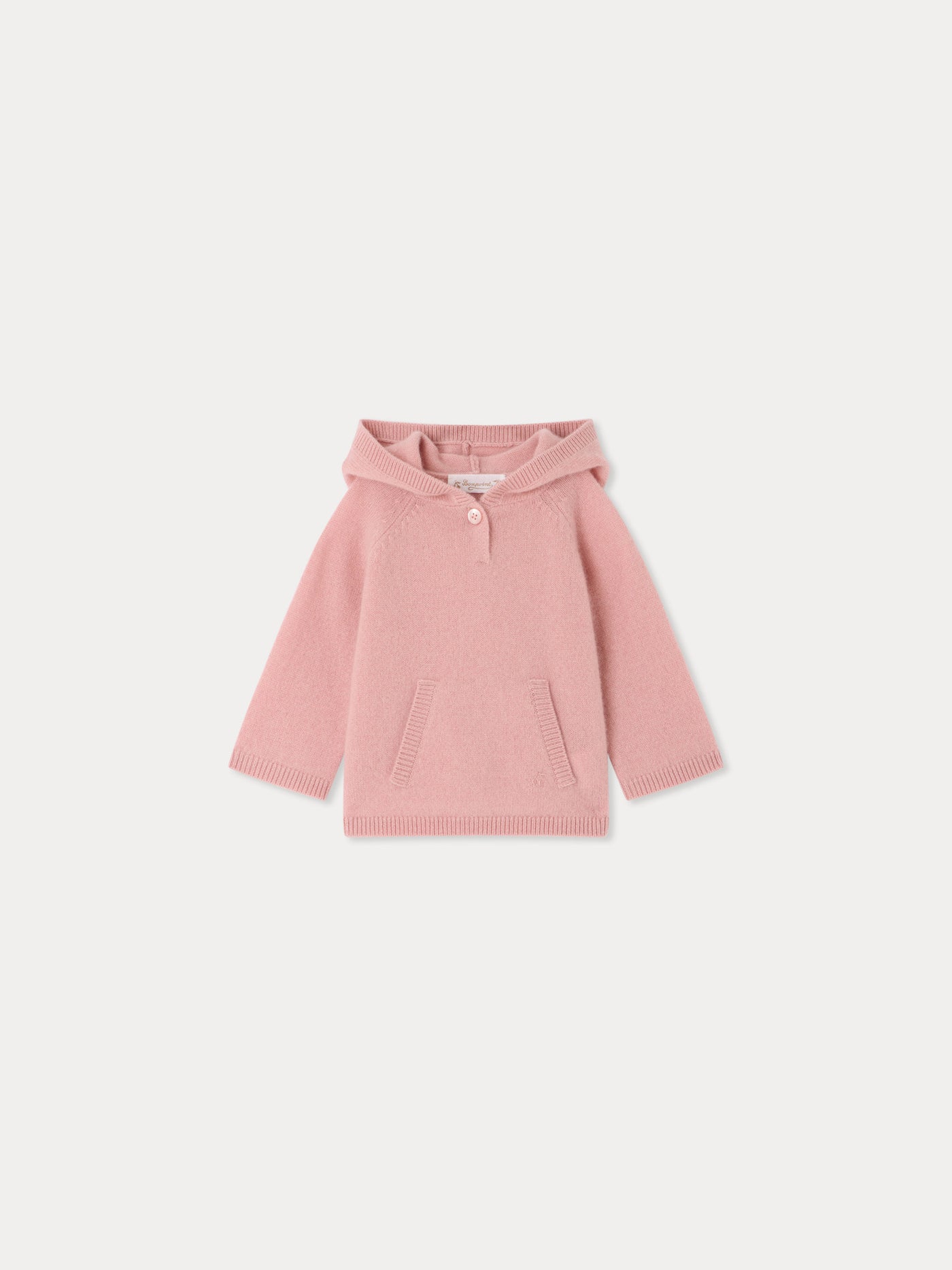 Pull bébé en cachemire rose