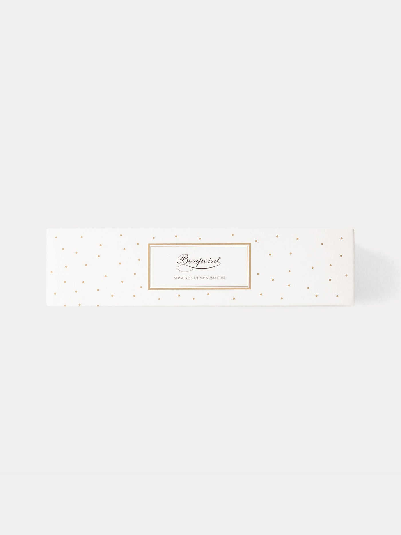 Coffret semainier de chaussettes en coton bleu