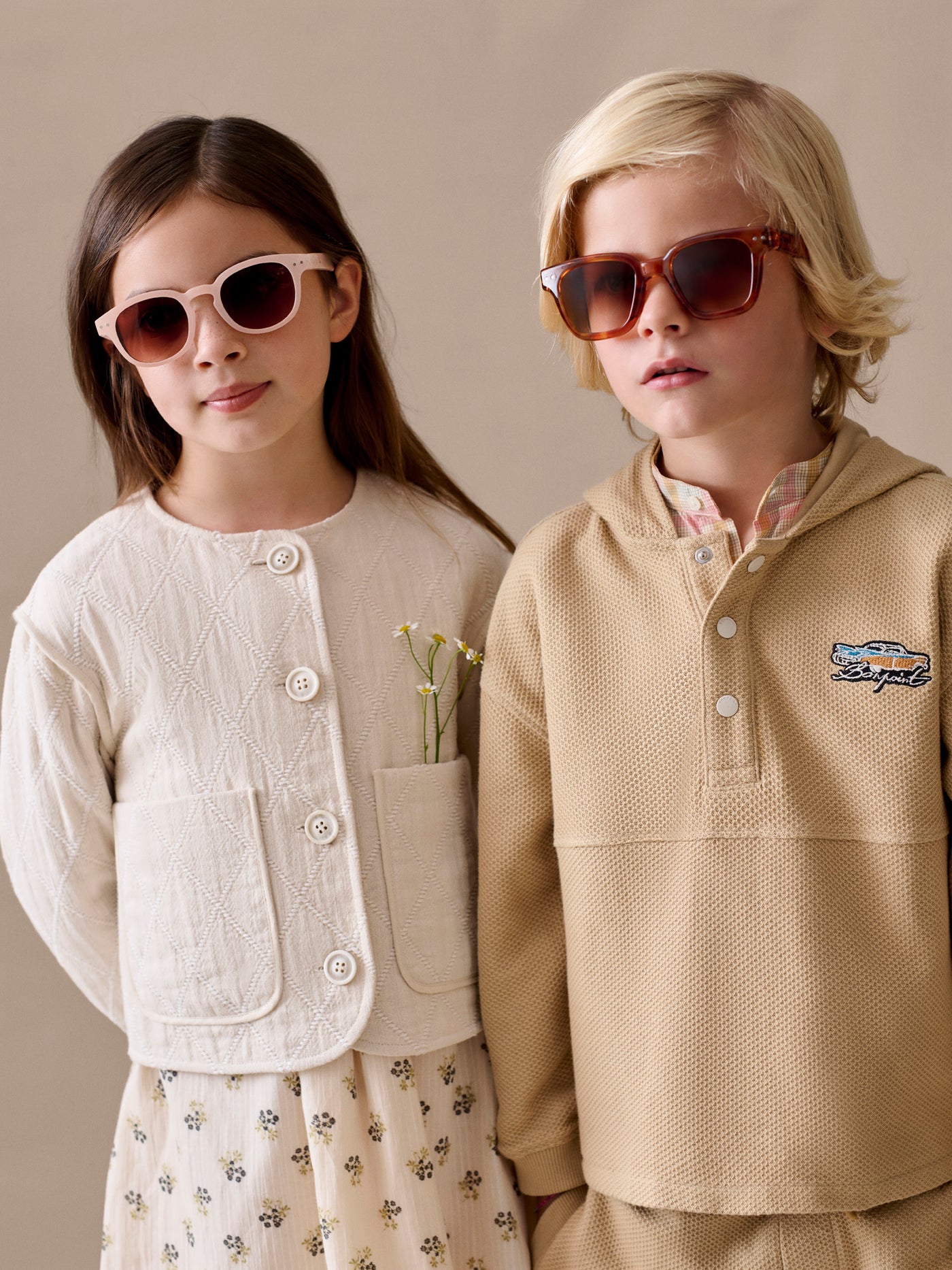 Bonpoint x Izipizi Sonnenbrille 7-11 Jahre Puderrosa