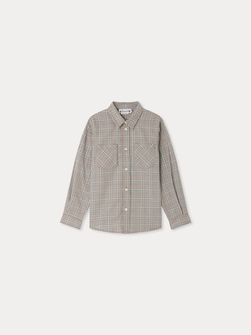 Chemise Altman à carreaux kaki