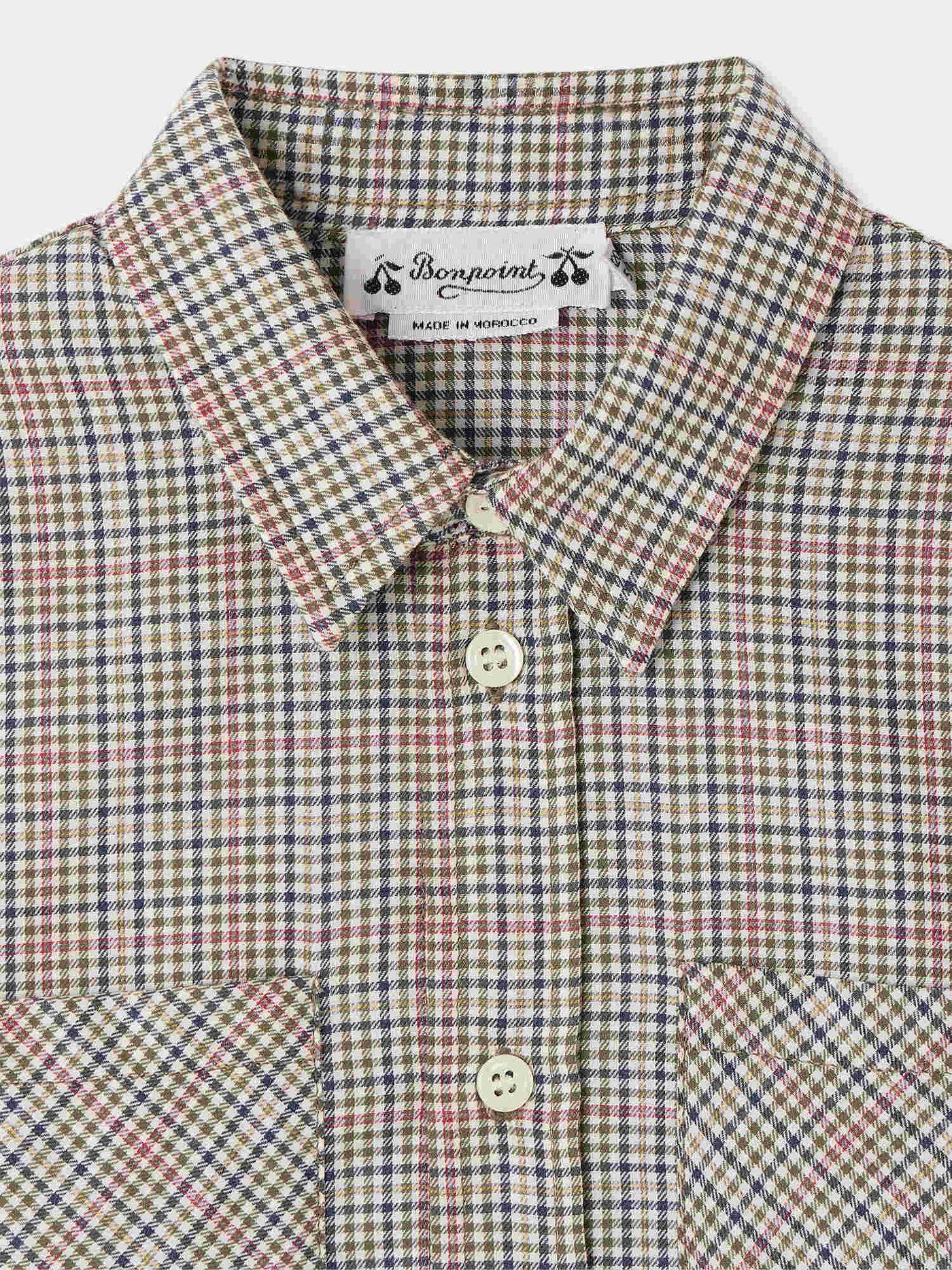 Hemd Altman kariert khaki