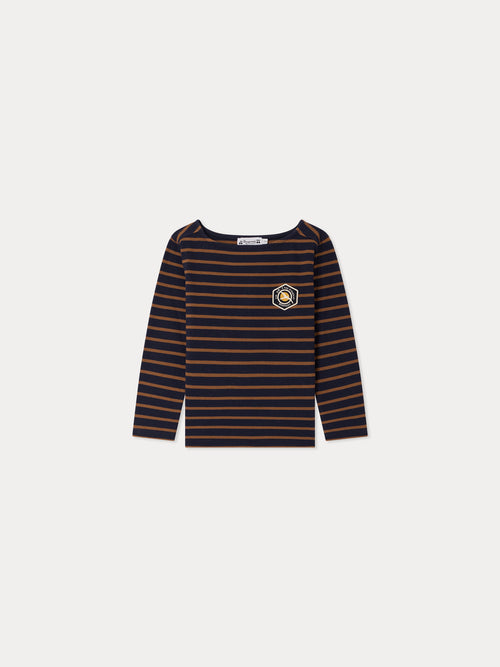 T-shirt Baudelaire a righe in cotone biologico