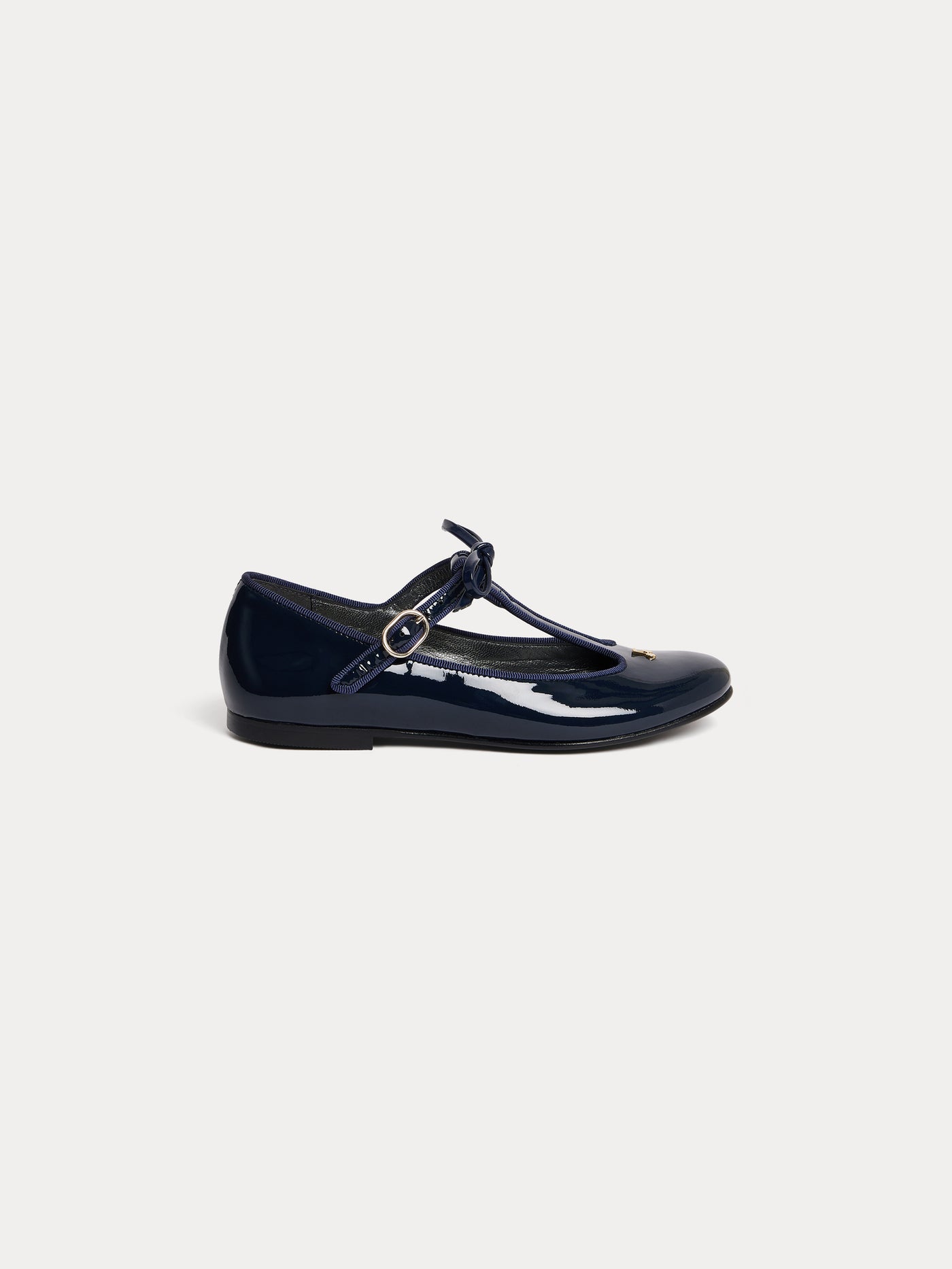 Ballerines Joyce en cuir bleu nuit