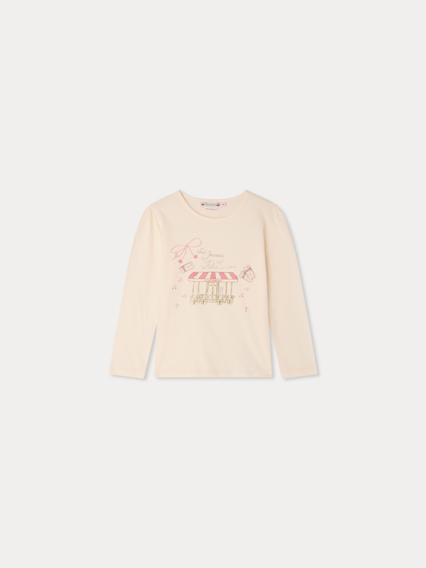 Gracieuse-T-Shirt mit Journée-à-Paris-Druck aus Bio-Baumwolle