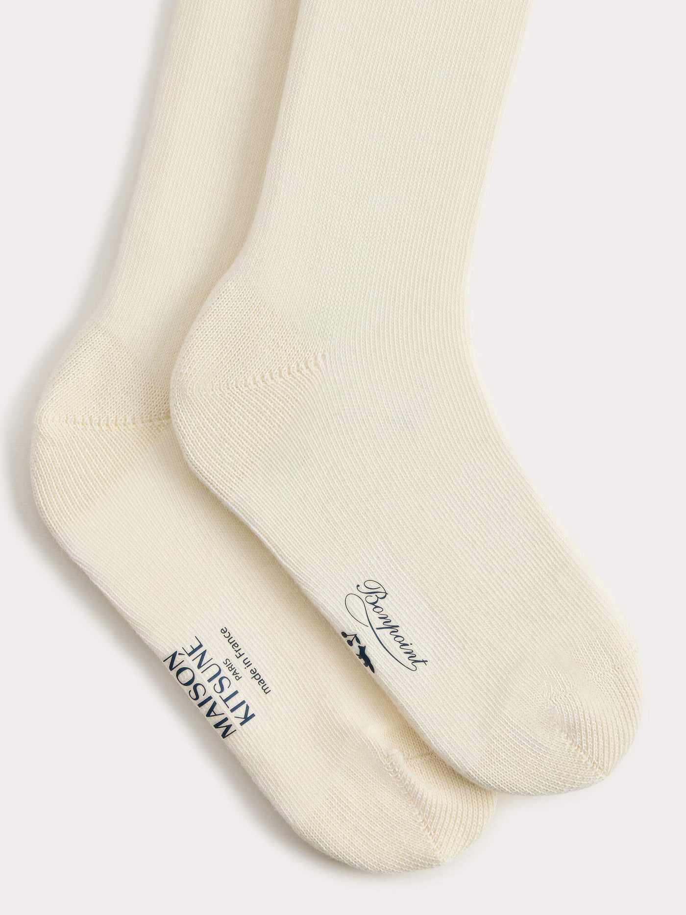 Bonpoint x Maison Kitsuné Socken Mian mit Fuchsmotiv