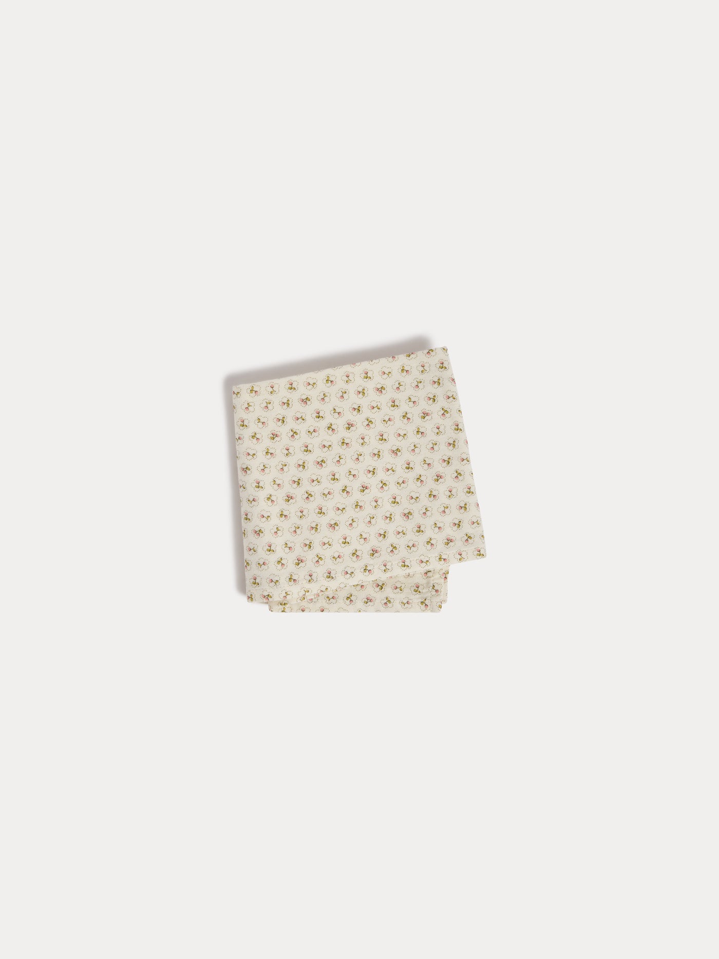 Doudou Wickeldecke mit Kirschmotiv aus Bio-Baumwolle