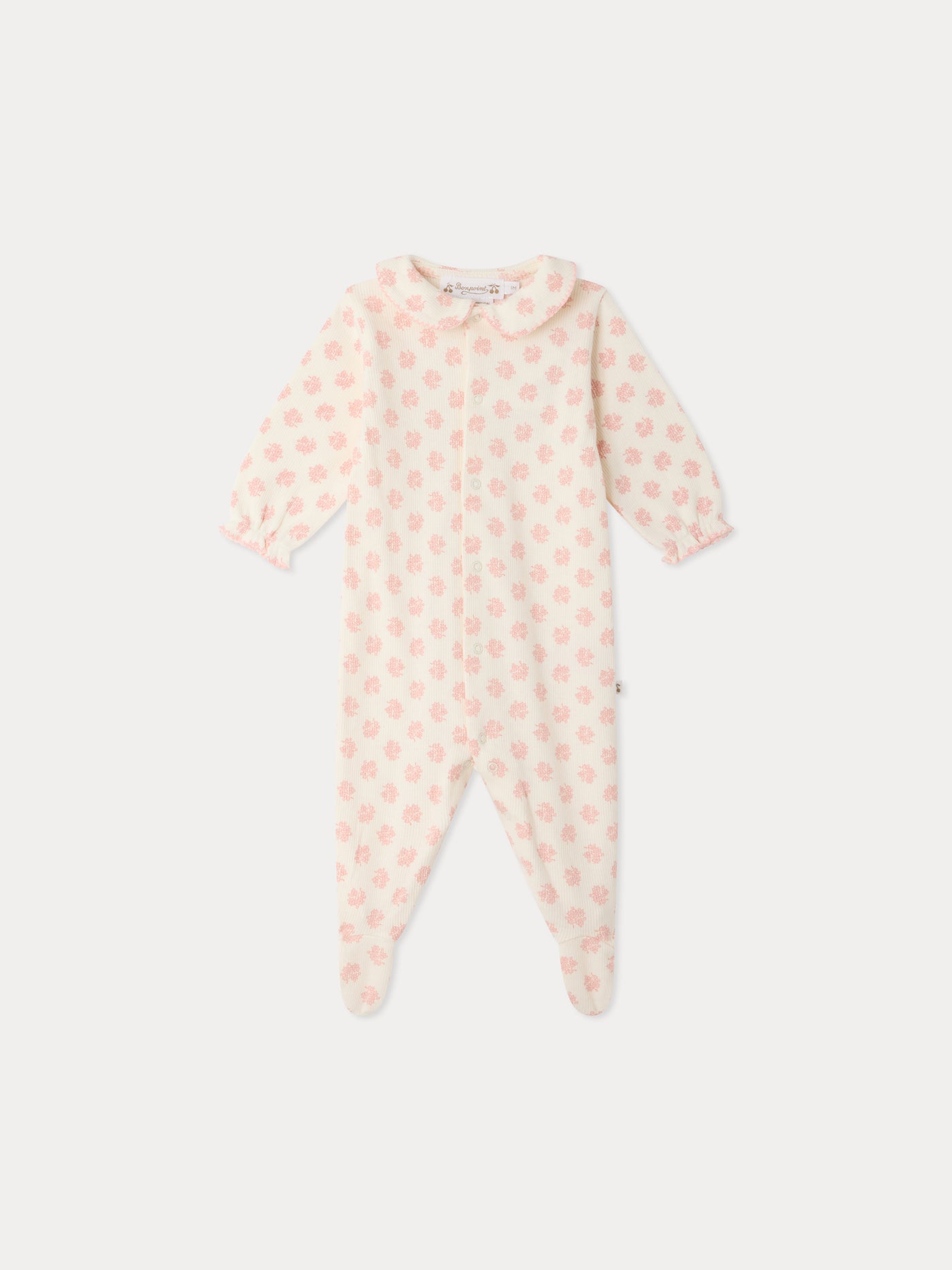 Pyjama Jaina motif fleur en coton biologique
