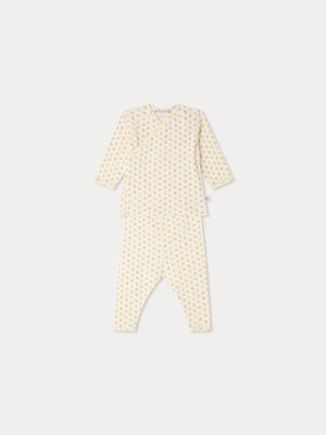 Ensemble Timao imprimé cerises en coton biologique