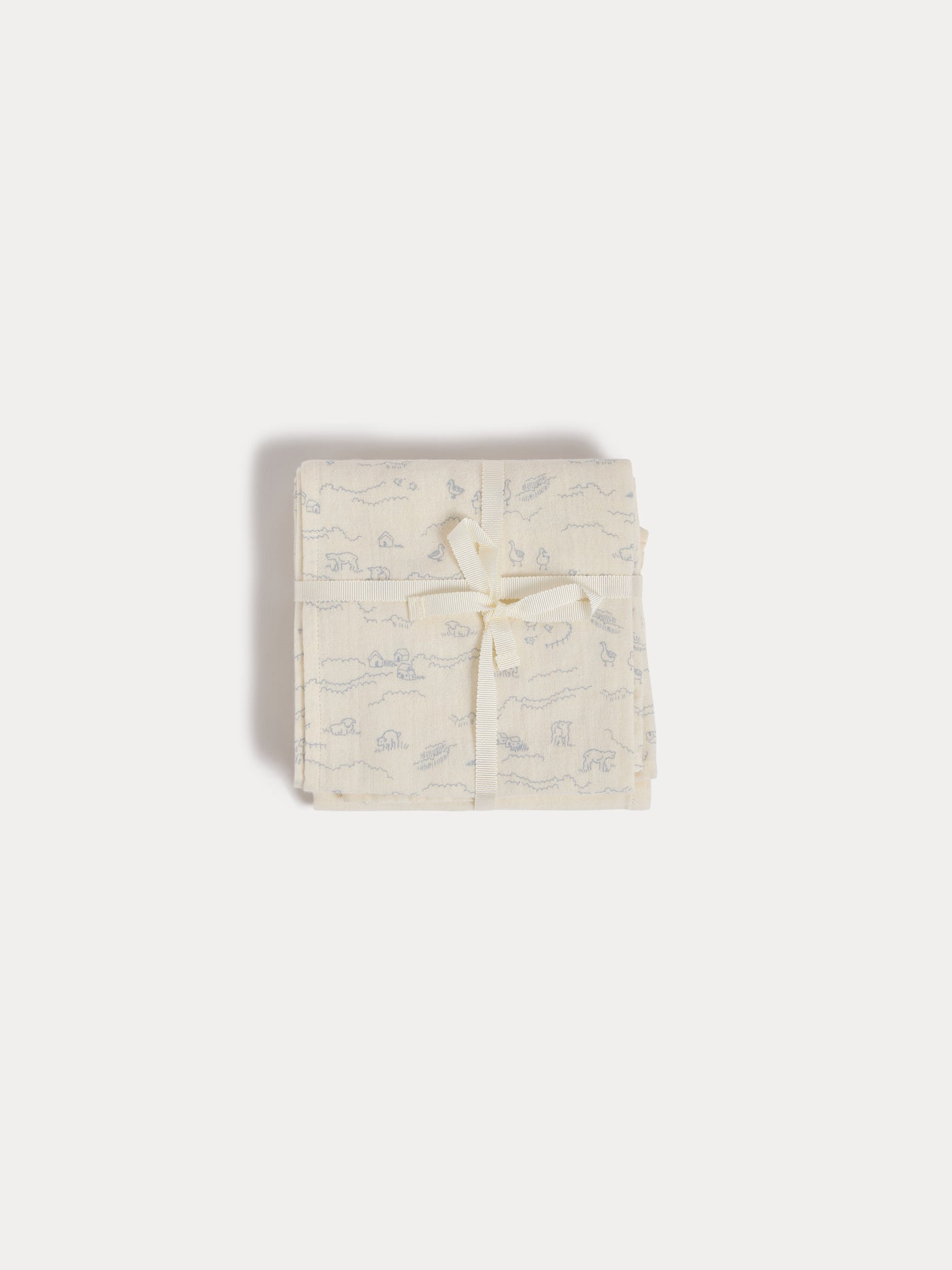 Pucktuch Doudou mit Schafe-Druck aus Bio-Baumwolle