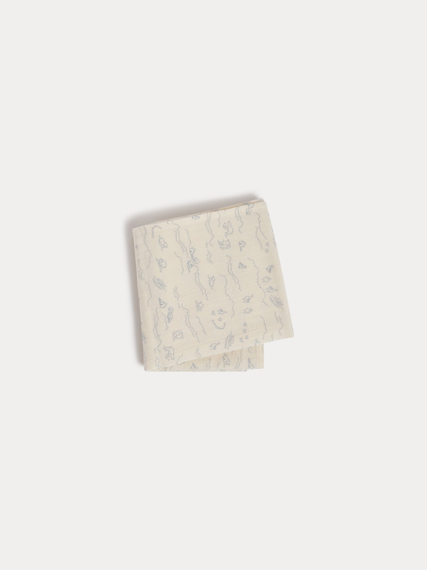 Pucktuch Doudou mit Schafe-Druck aus Bio-Baumwolle