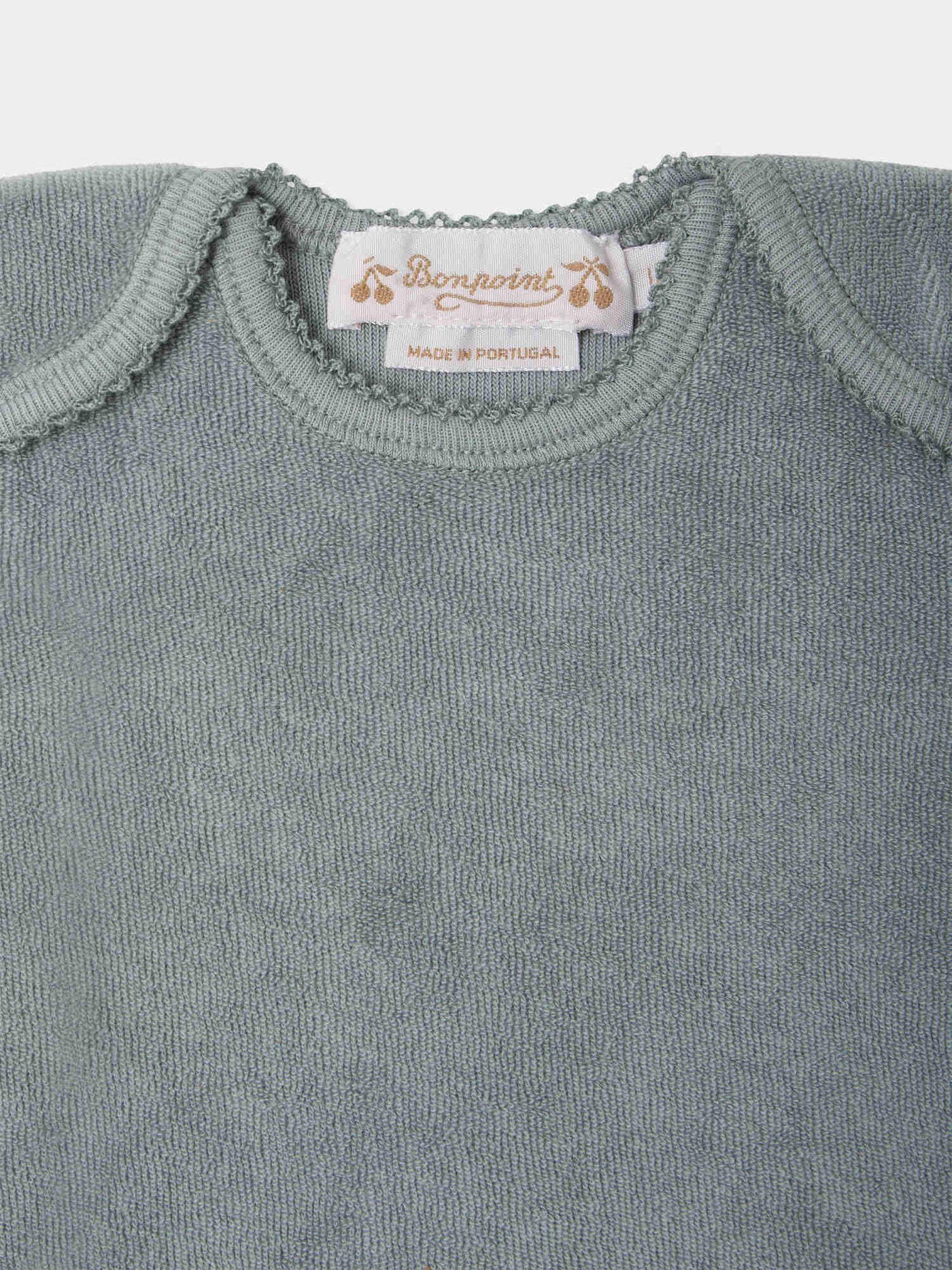 Ensemble Timi en coton éponge biologique bleu