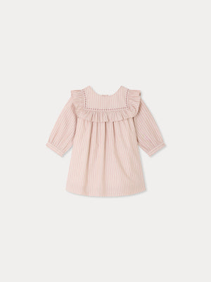 Robe bébé Meiki brodée main en coton biologique