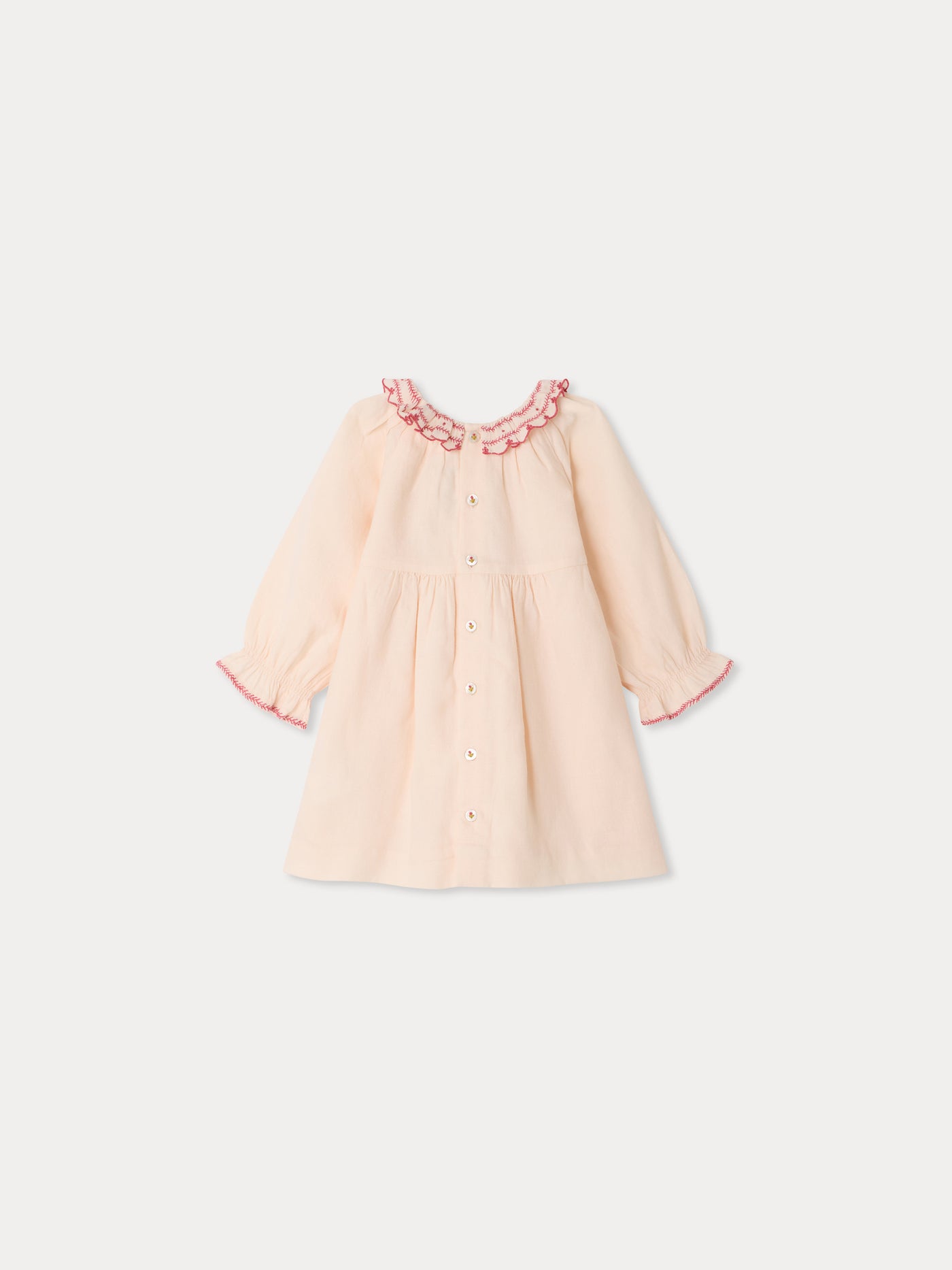 Baby-Kleid Melyssa mit Handstickerei aus Bio-Baumwolltwill