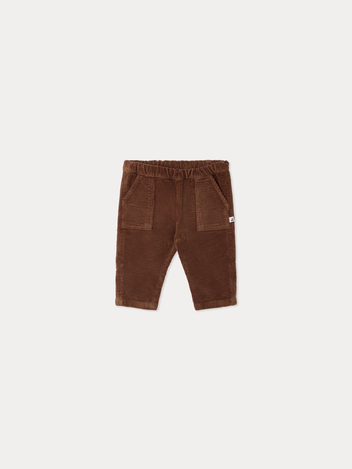Pantalone neonato Thursday liquirizia in cotone biologico